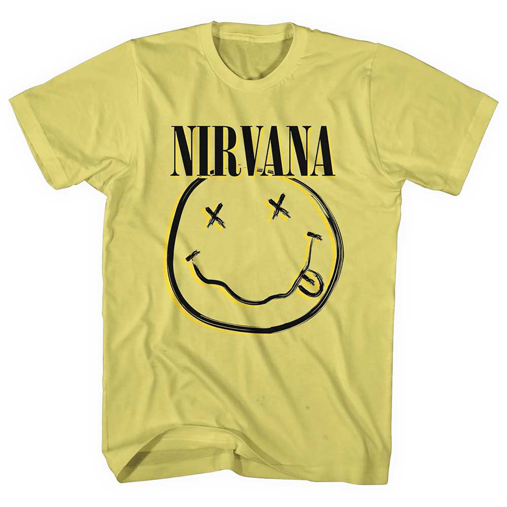 Nirvana | Official Band T-Shirt | Inverse Happy Face Style004