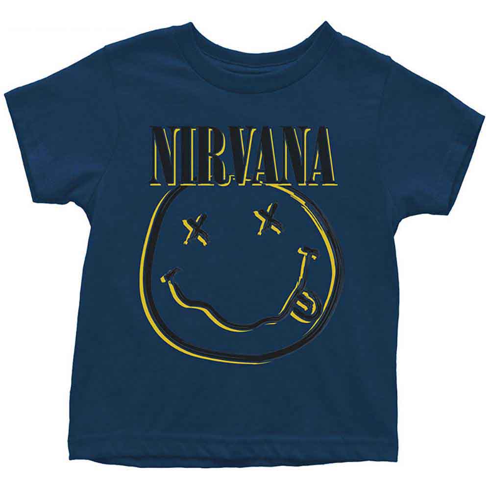 NIRVANA Attractive Kids T-shirt, Inverse Happy Face Style001