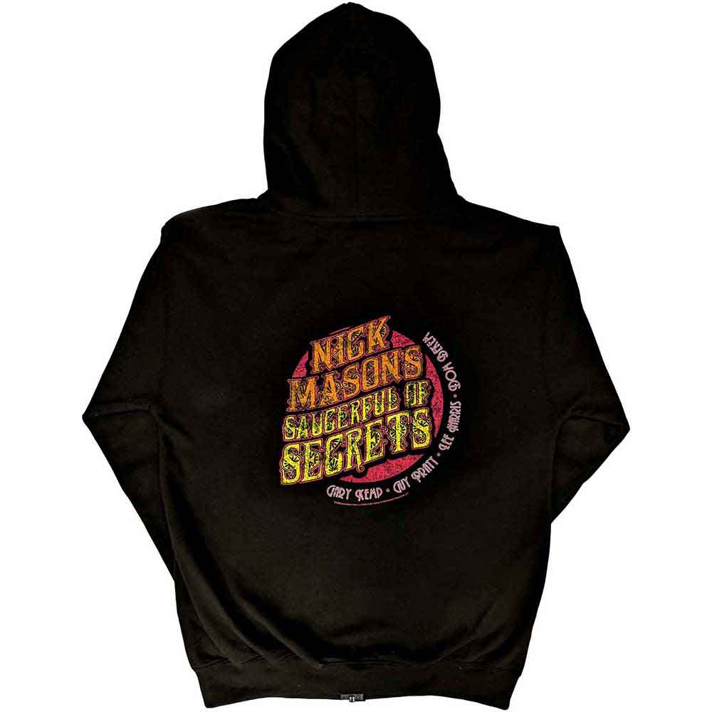 Nick Mason's Saucerful of Secrets | Official Band Zipped Hoodie | Logo (Back Print, Ex-Tour)