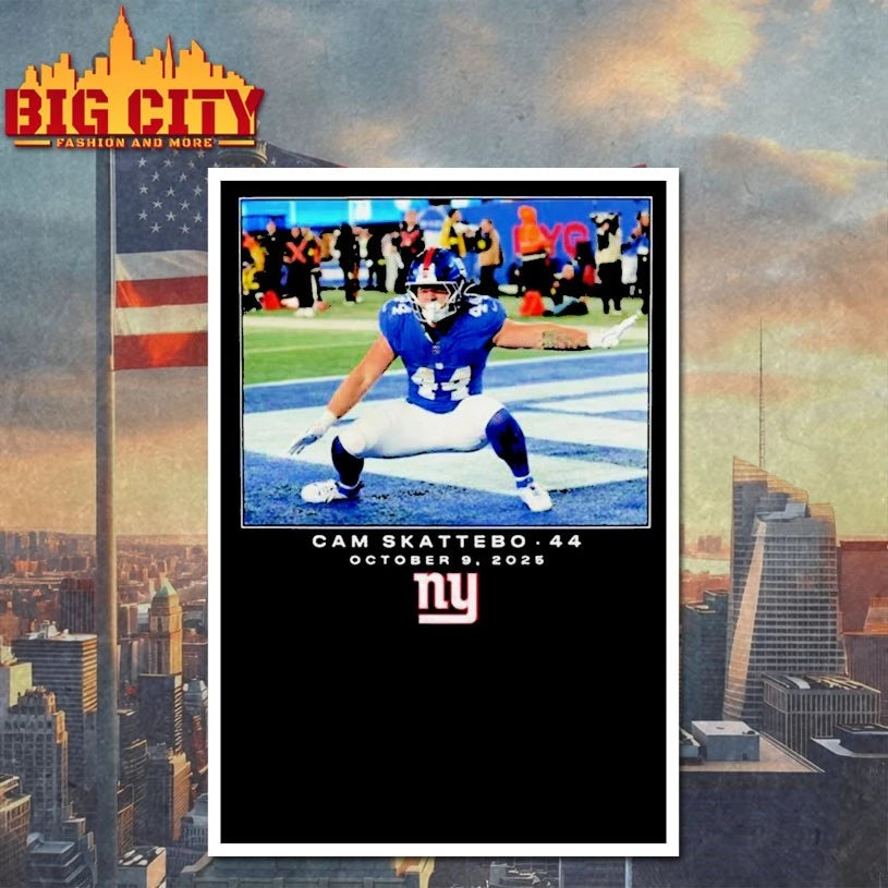 NY Giants Cam Skattebo 44 October 9 2025 Shirt