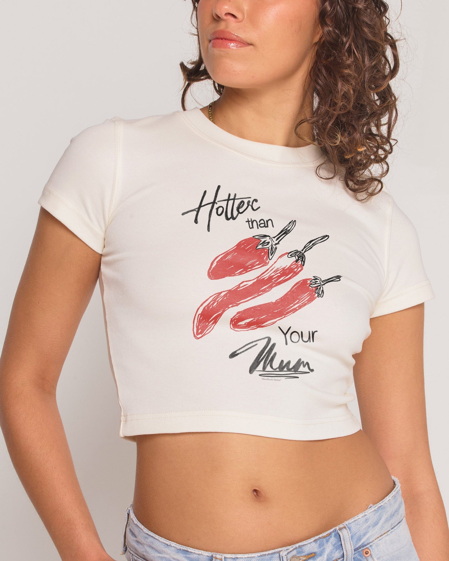 Hotter Than Your Mum Baby Tee