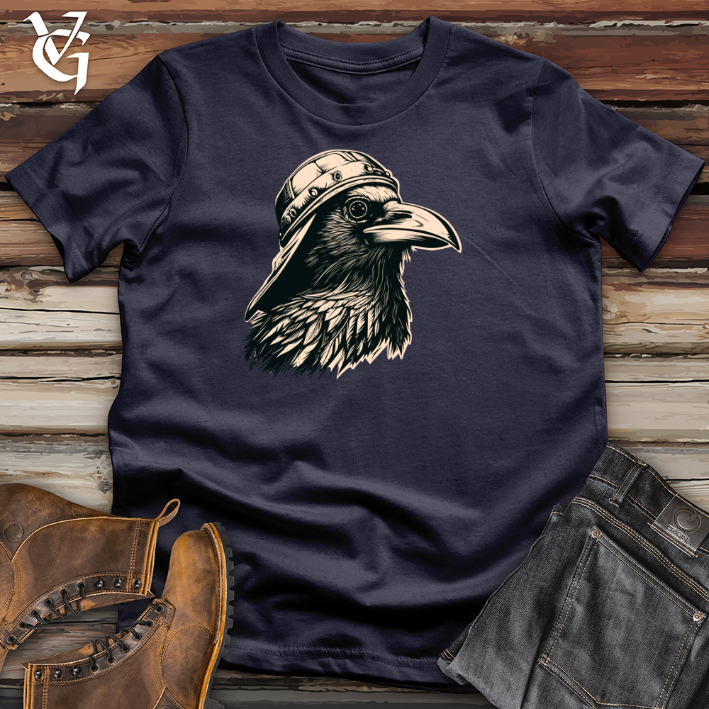 Vintage Raven Snapback Cotton Tee