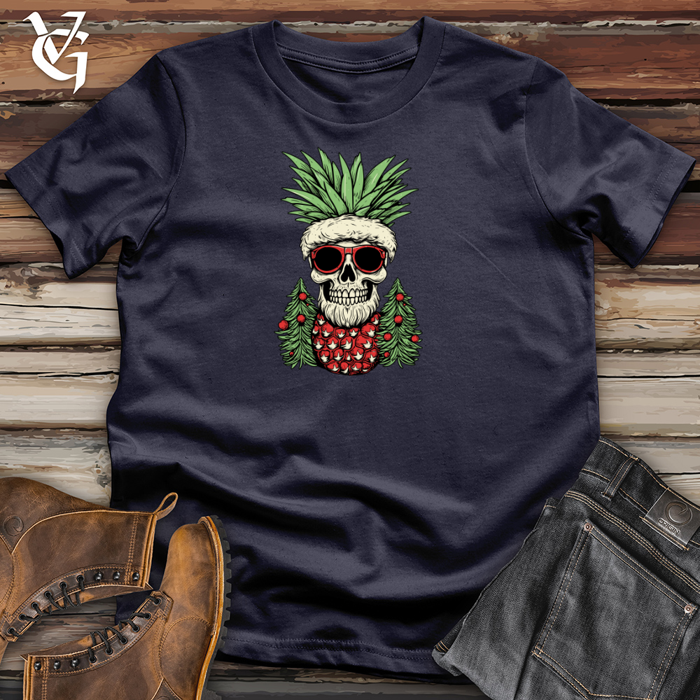 Retro Santa Pineapple Cotton Tee