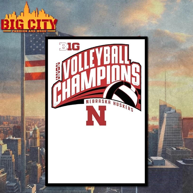 Nebraska Cornhuskers Big Ten Champs 2025 Volleyball shirt