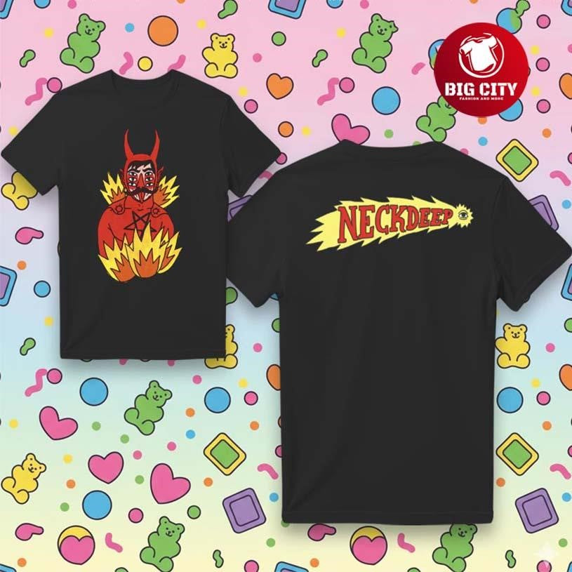 Neck Deep Custom LNOTGY Devil Jumper Two Sided Shirt