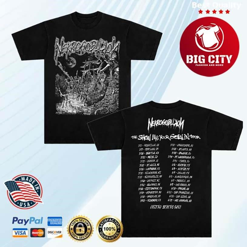 Nekrogoblikon The Show Me Your Goblin Tour Two Sided Shirt