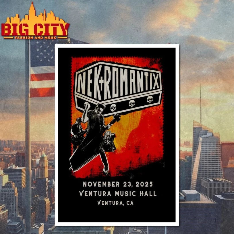 Nekromantix 11-23-2025 Ventura Music Hall In Ventura CA Poster shirt