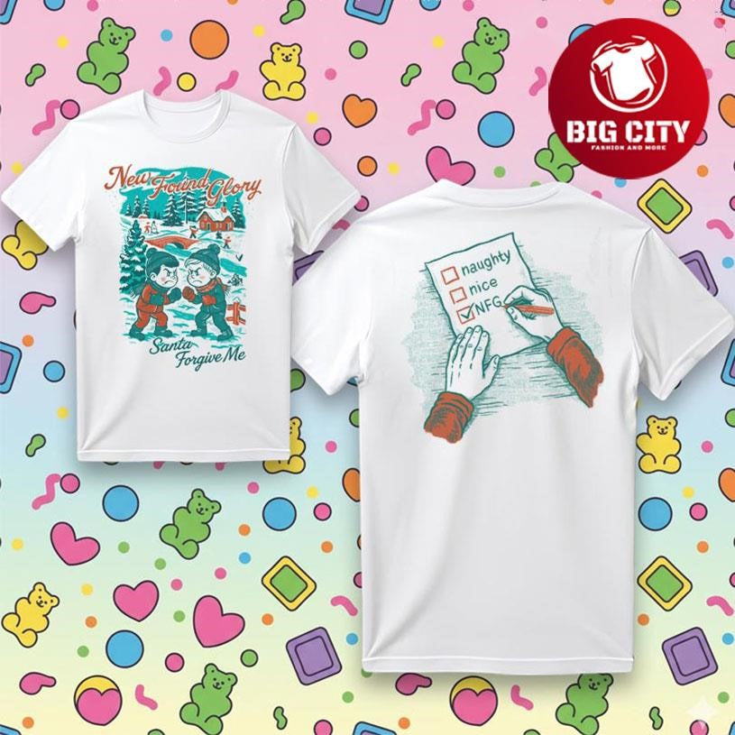 New Found Glory Santa Forgive Me 2025 Two Sided Shirt