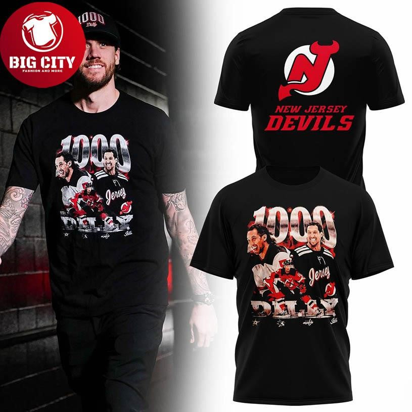 New Jersey Devils Dillon 1000 Game 2025 Dilly Day Two Sided Shirt