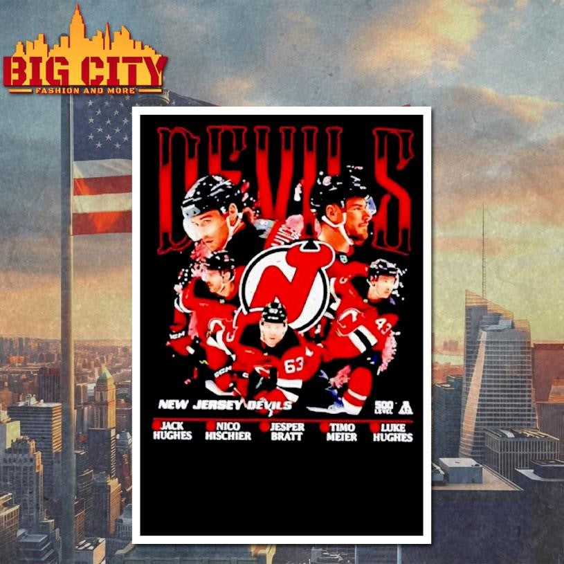 New Jersey Devils Hockey 5 Stars Jack Nico Jesper Timo Luke NHL Shirt