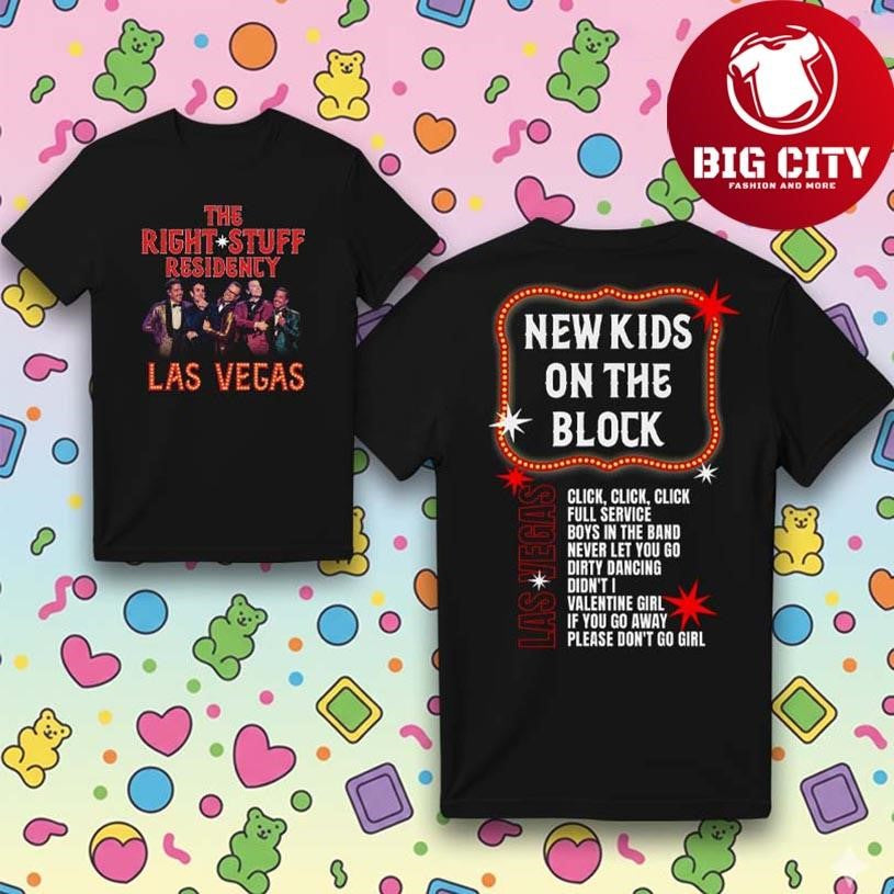 New Kids on the Block Las Vegas 2025 Two Sided Shirt