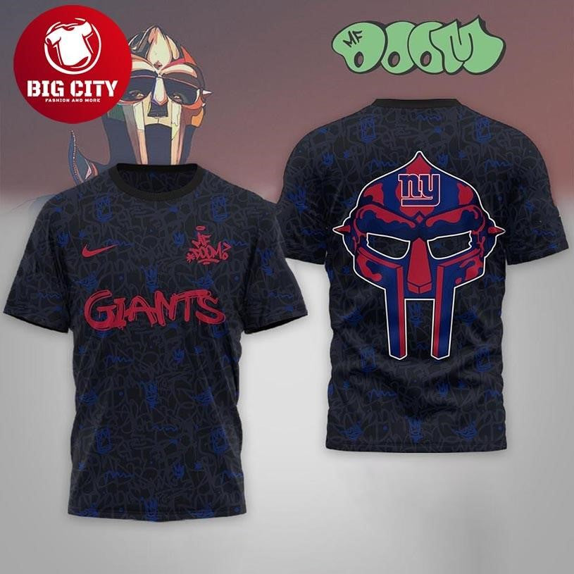 New York Giants MF Doom Tribute Tour 2026 Two Sided Shirt