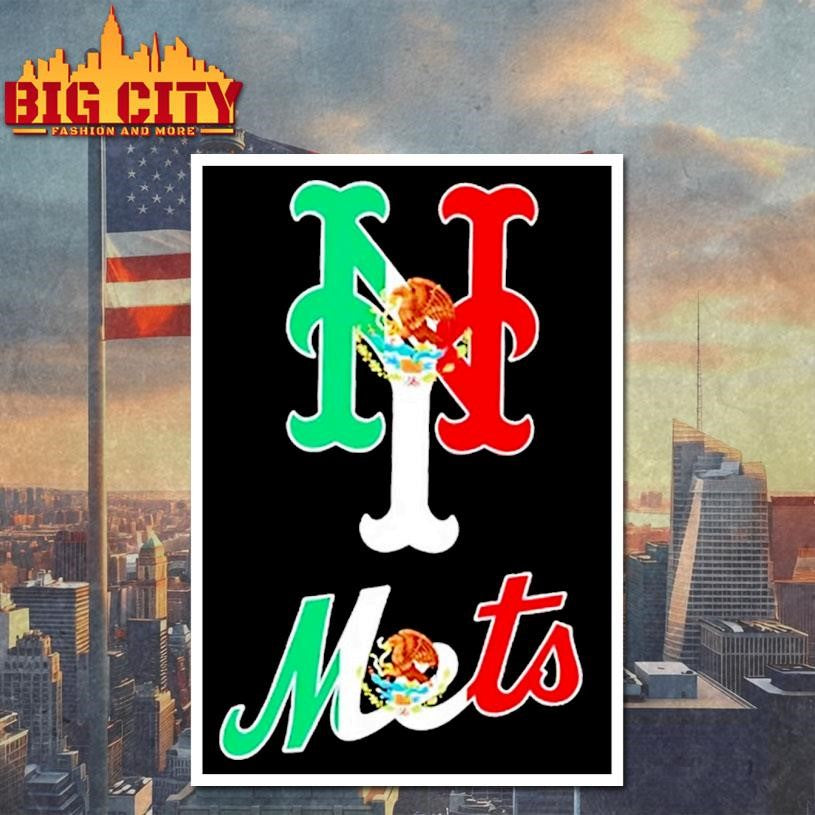 New York Mets Baseball X Mexican Flag Shirt