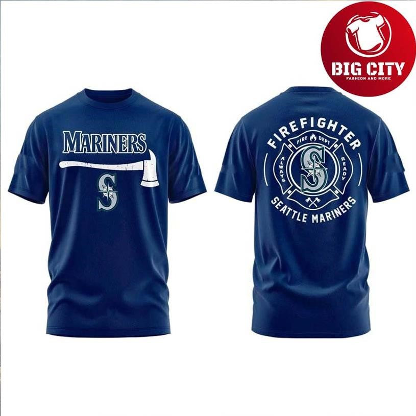 New York Yankees Firefighter Application Day Logo 2025 Two Side Shirt