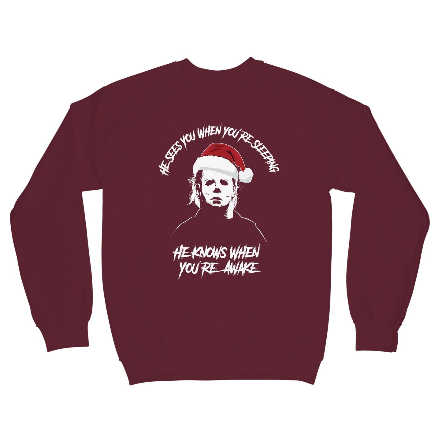 Michael Myers Christmas Sweatshirt Horror Movie Holiday Sweater