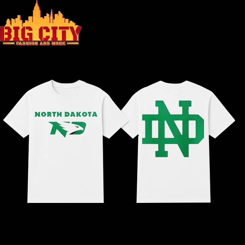 North Dakota Fighting Hawks Football 2025 Two Sided Shirt
