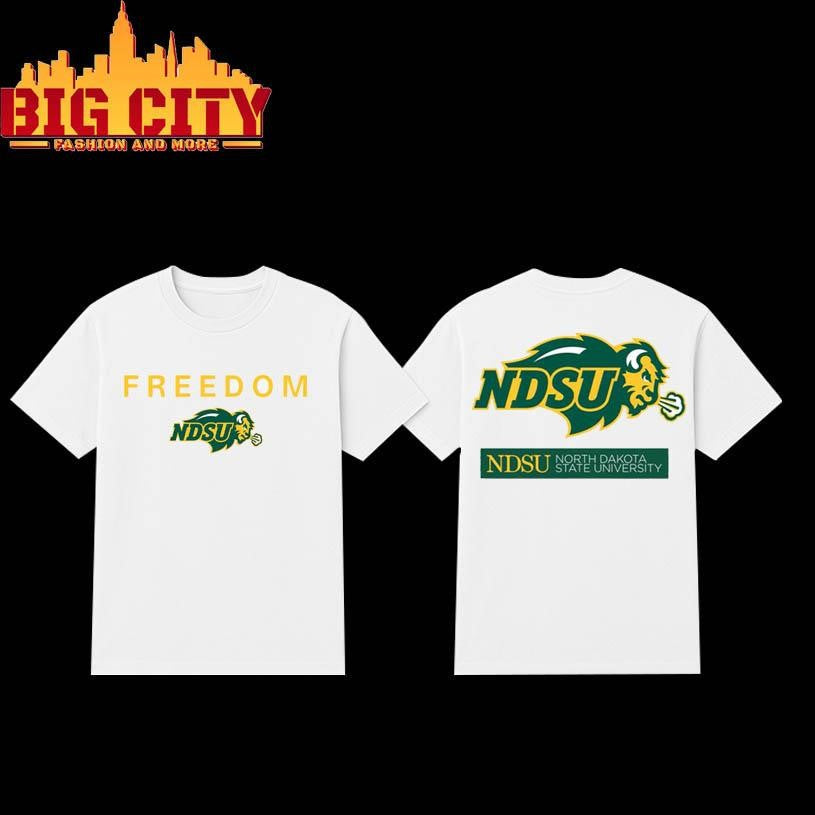 North Dakota State University Freedom 2025 Two Sided Shirt