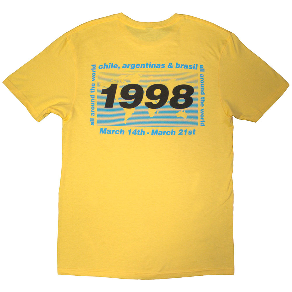Oasis | Official Band T-Shirt | 1998 World Tour - South America (Back Print) Style001
