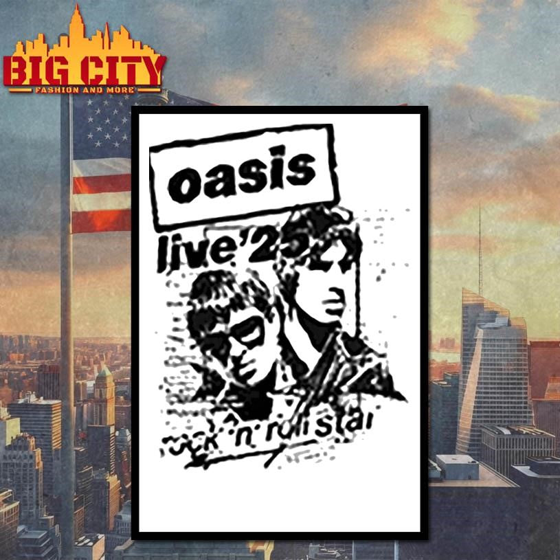 Oasis Live 25 La Rose Bowl Stadium Shirt
