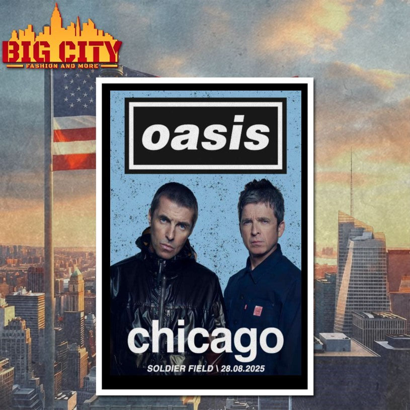 Oasis Show Chicago, IL at Soldier Field 28 Aug 2025 Shirts