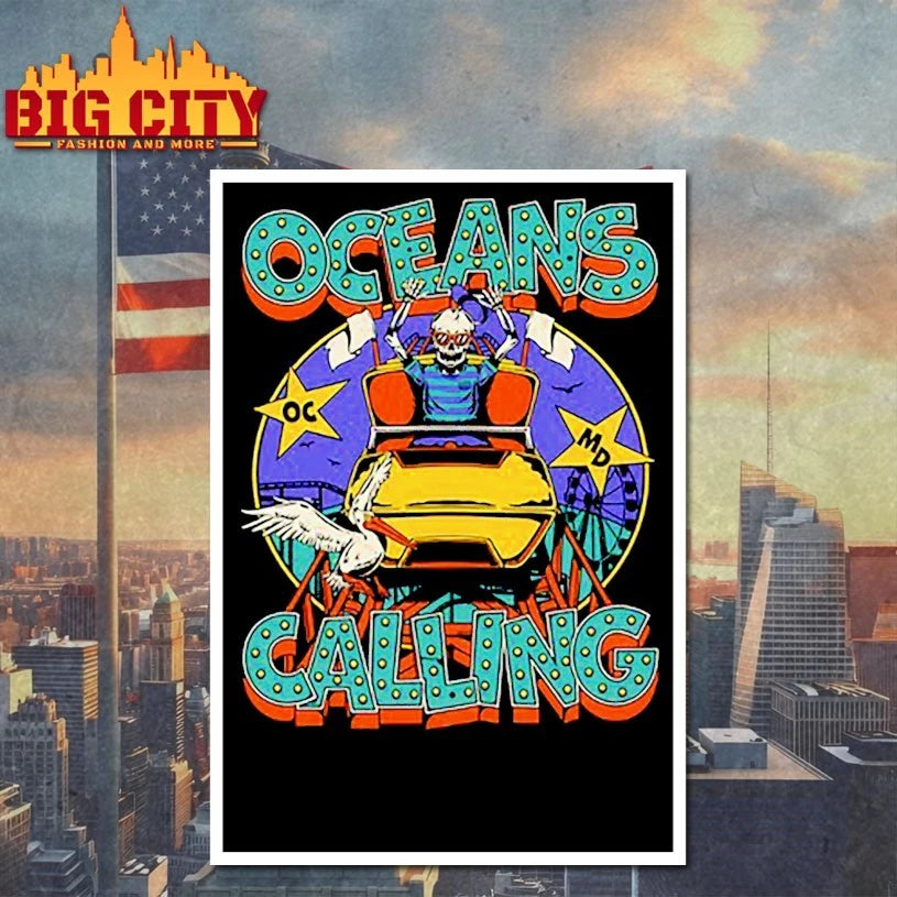 Oceans Calling Festival 2025 Ocean City Rollercoaster Lineup shirts