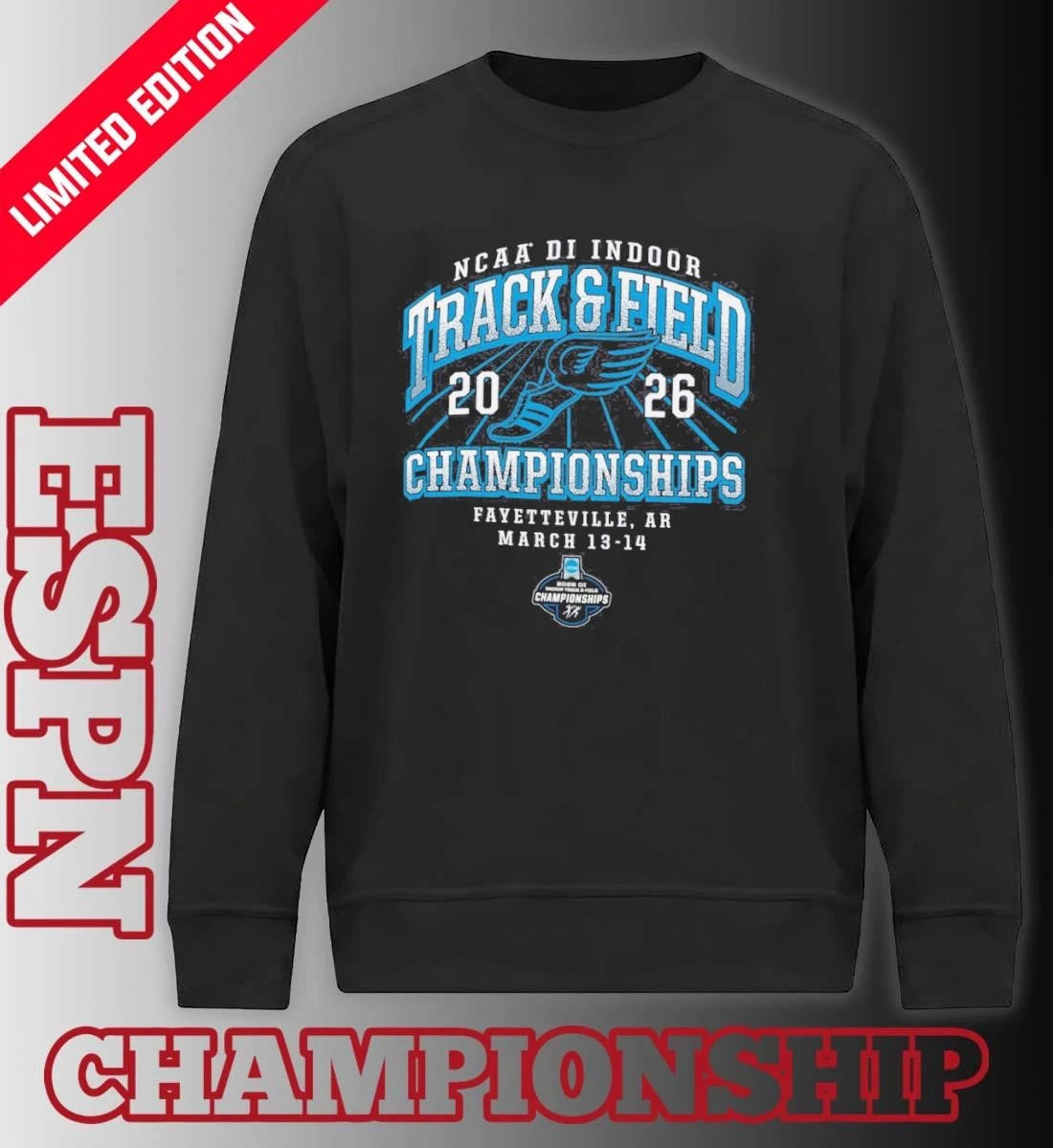 Official 2026 NCAA Division I Indoor Track & Field Championship Shirt