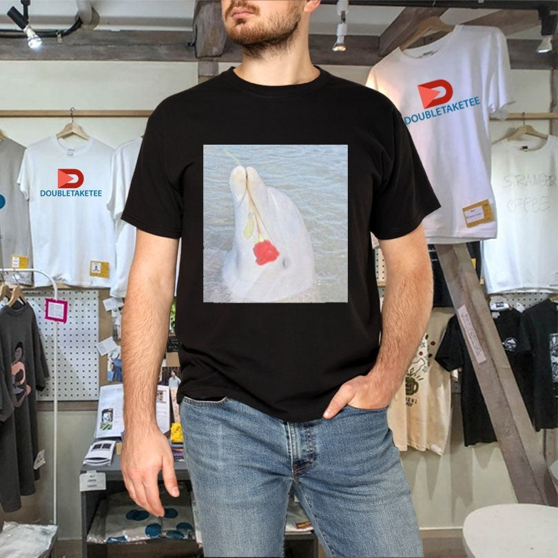 Official Aiden Arata Turn Into Dust Dolphin Rose T-Shirtss