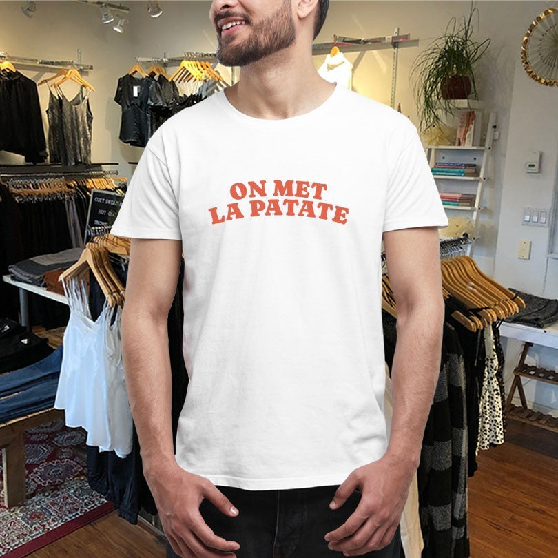Official Average Rob On Met La Patate Shirts