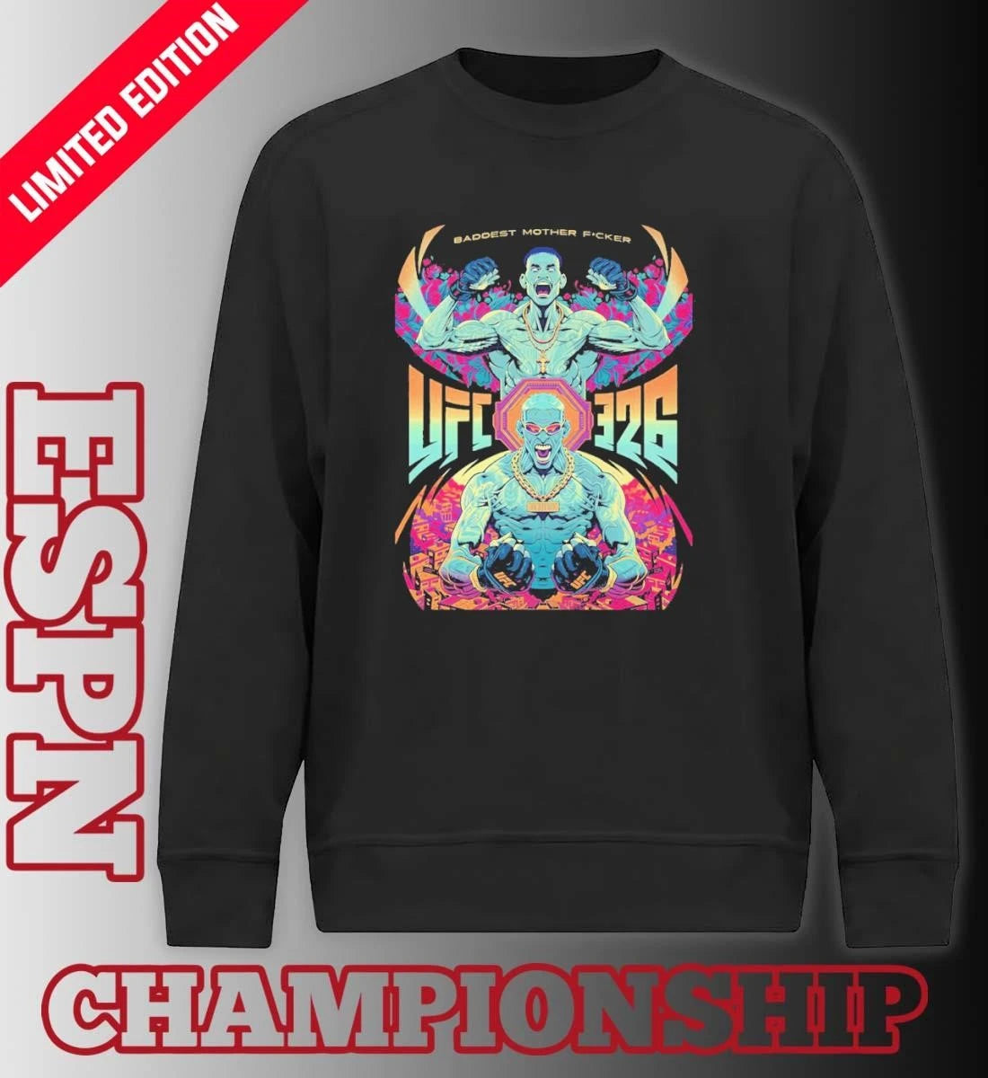 Official Baddest Mother Fucker UFC 326 Shirt
