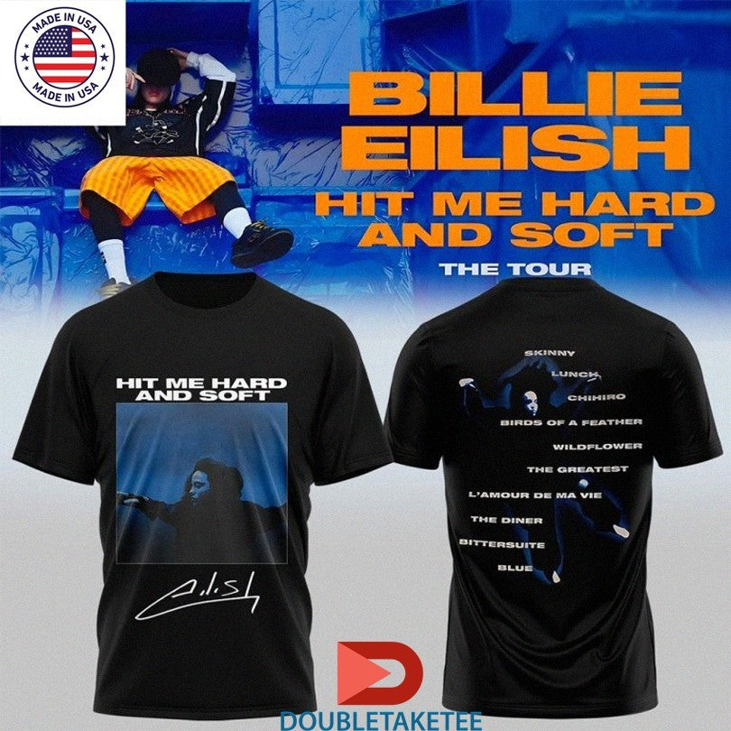 Official Billie Eilish Hit Me Hard And Soft The Tour 2025 Shirts