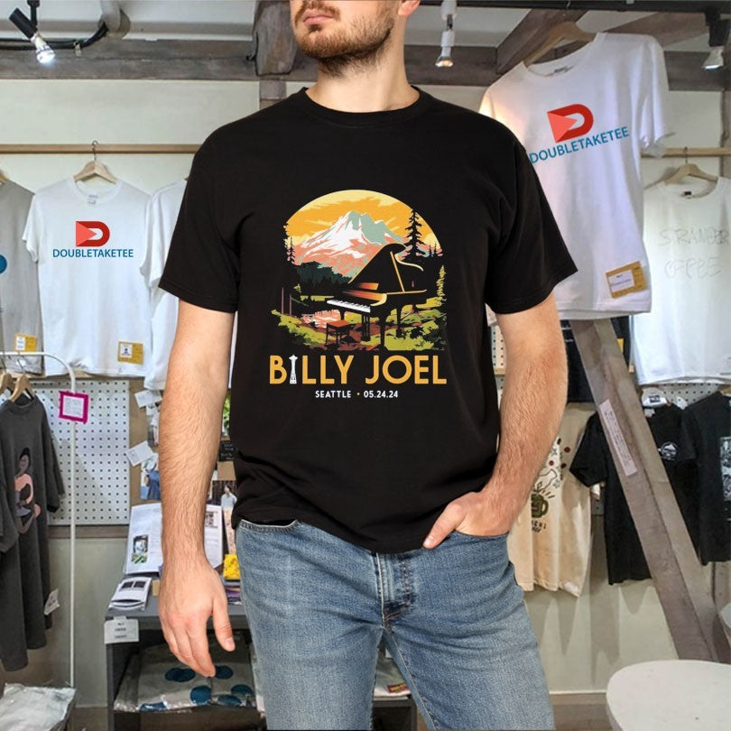 Official Billy Joel Seattle, WA 5-24-2024 Event Piano Mountain Shirts