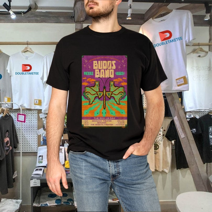 Official Budos The Sha La Das Tour Texas 2025 Shirts