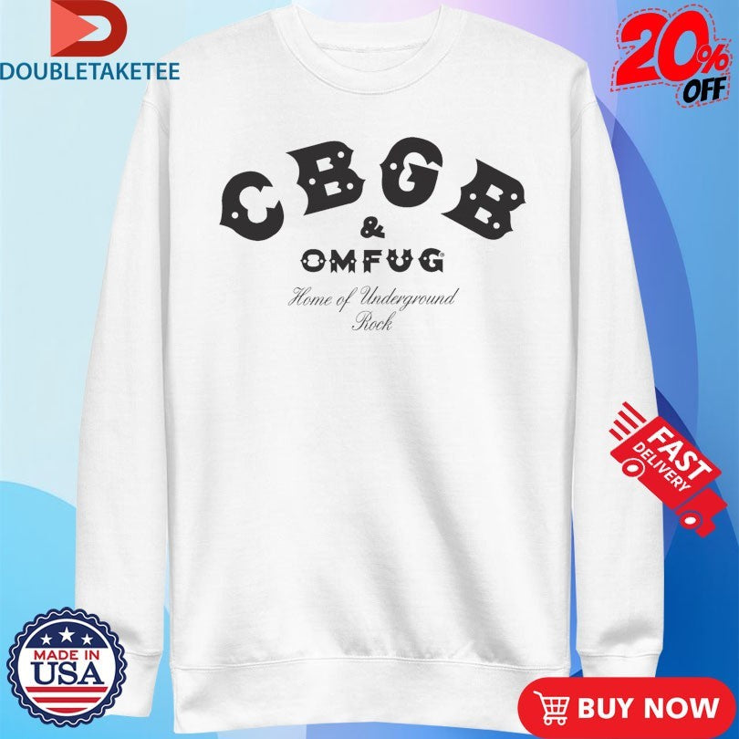 Official CBGB & OMFUG The Home Of Underground Rock Logo Shirts