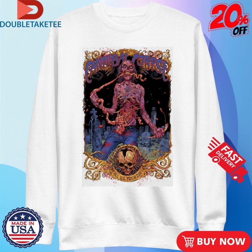 Official Cannibal Corpse Fall US Tour 2025 Shirts