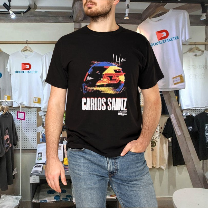 Official Carlos Sainz Kids Glitch Helmet Williams F1 Shirts