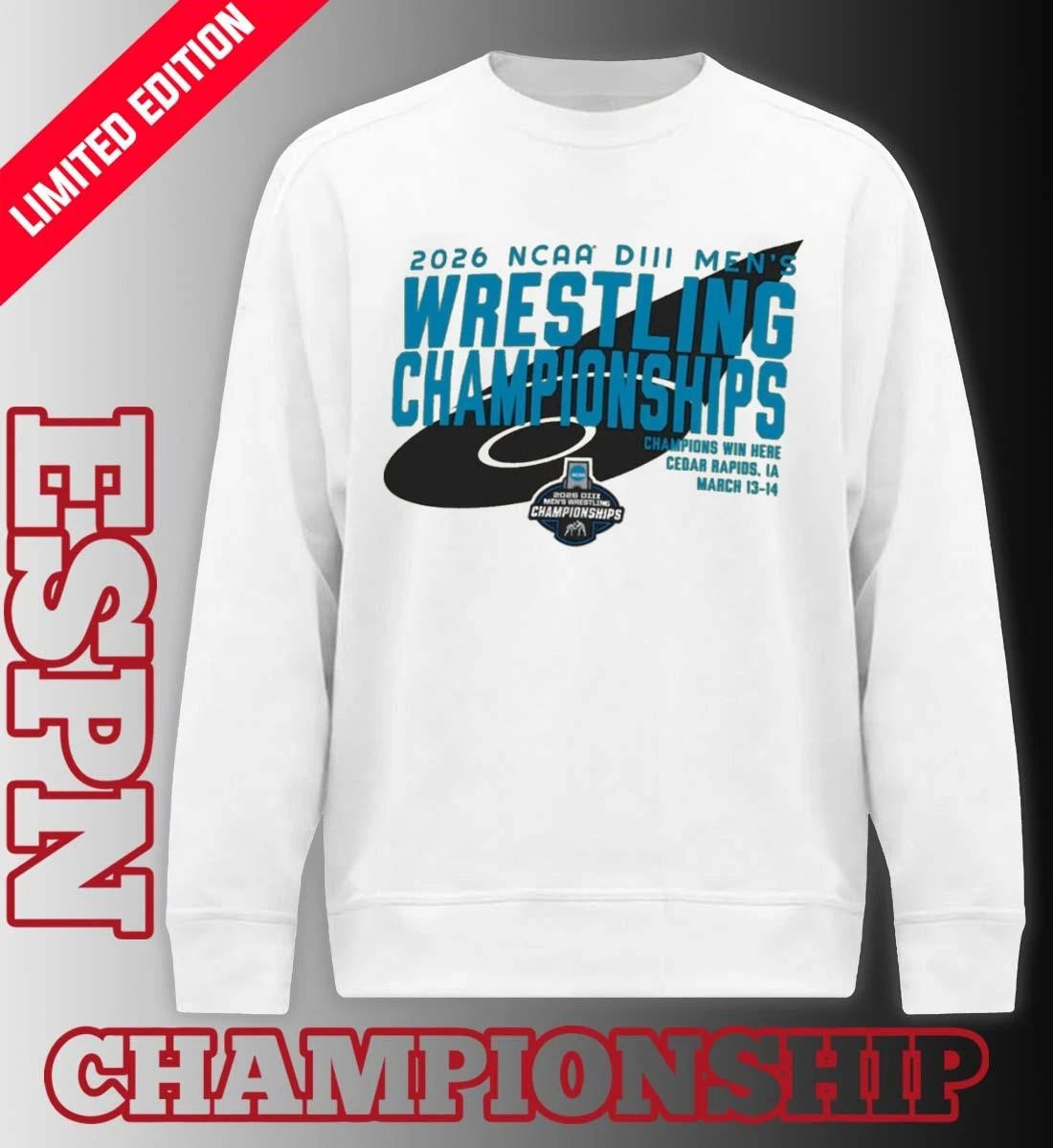 Official Championship NCAA DIII Wrestling T-Shirt