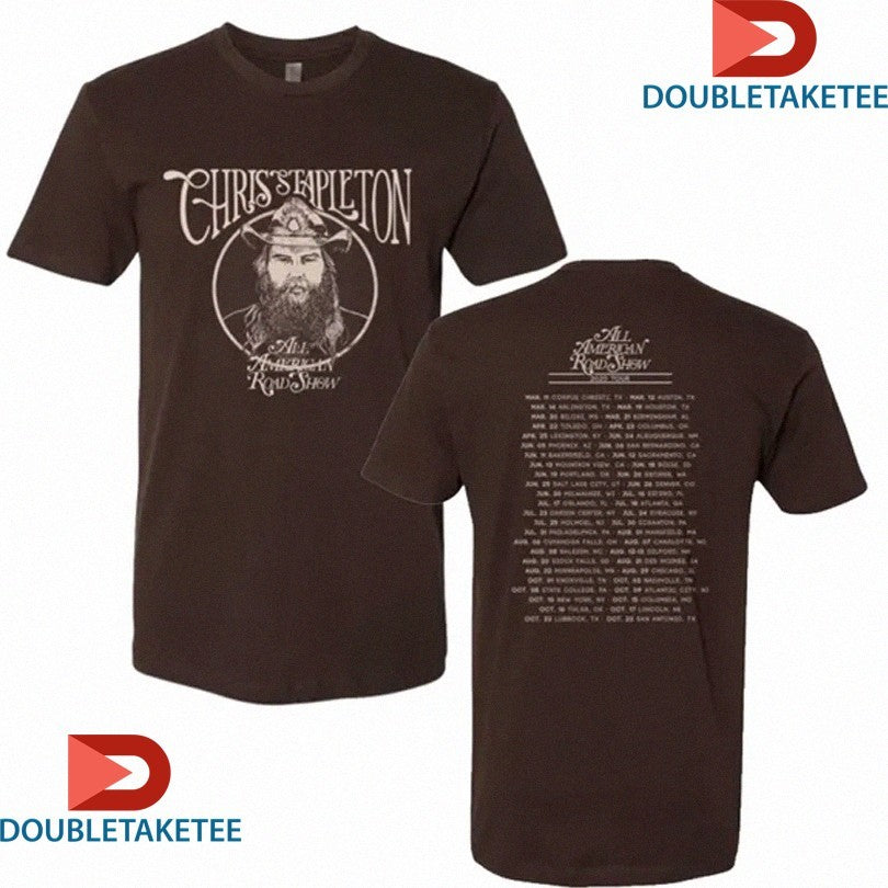 Official Chris Stapleton All American Road Show 2020 Tour Shirts