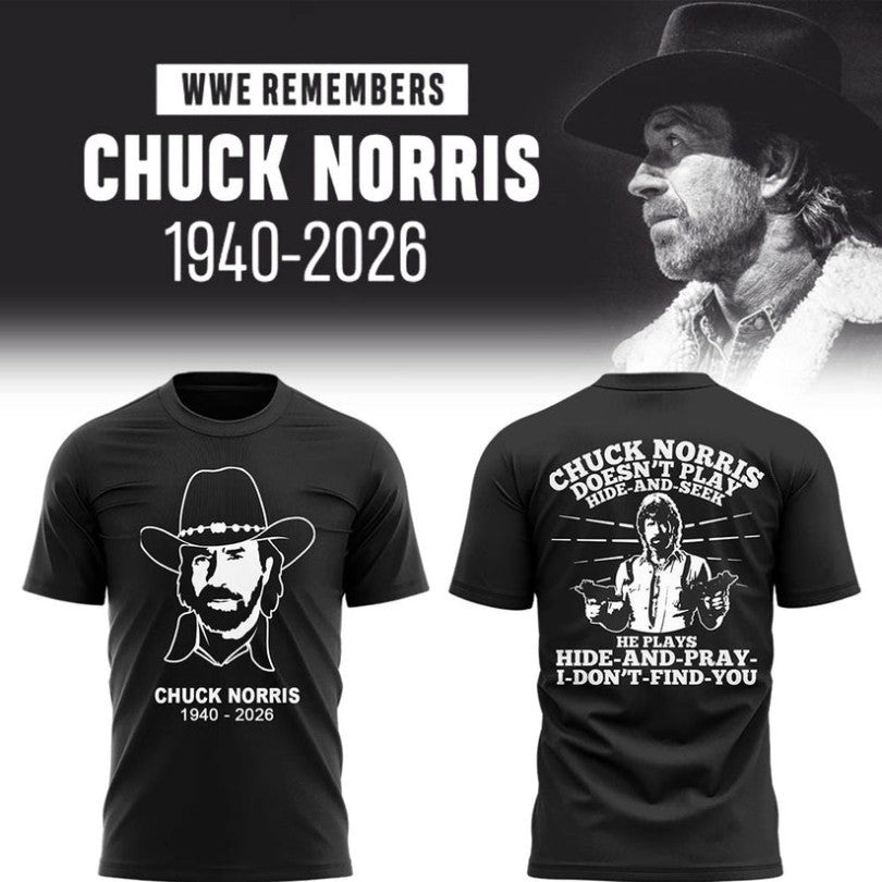 Official Chuck Norris Doesn’t Play Hide And Seek He Plays Hide And Pray I Don’t Find You 1940 2026 Shirts