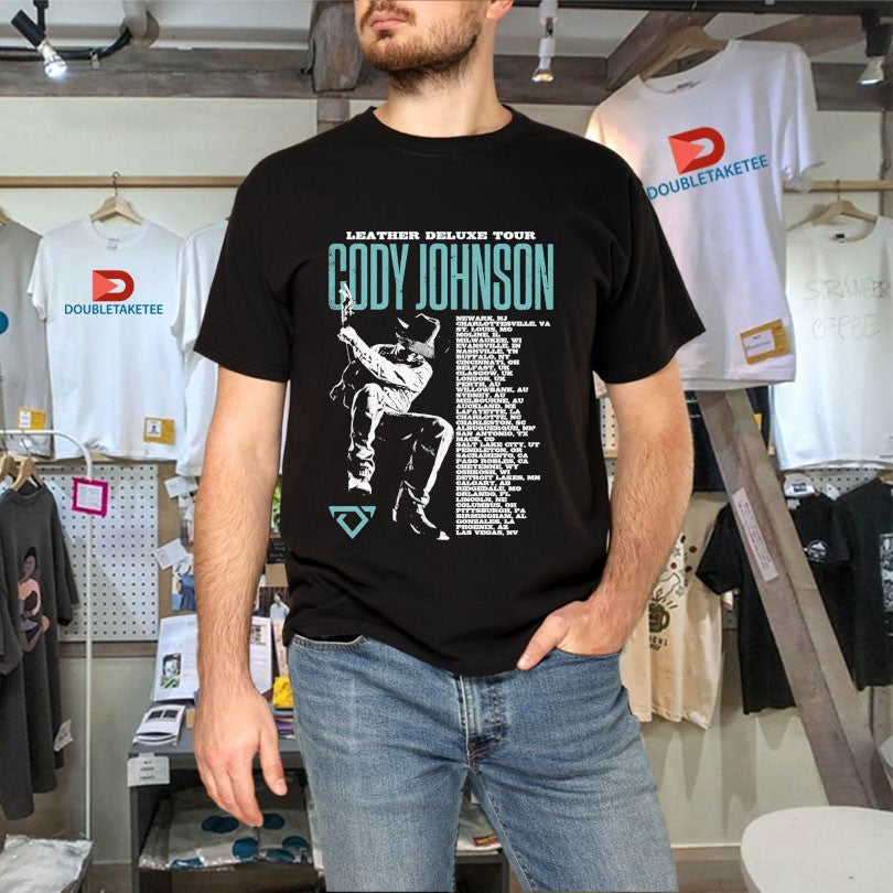 Official Cody Johnson Leather Deluxe Photo Tour 2025 Dates Shirts