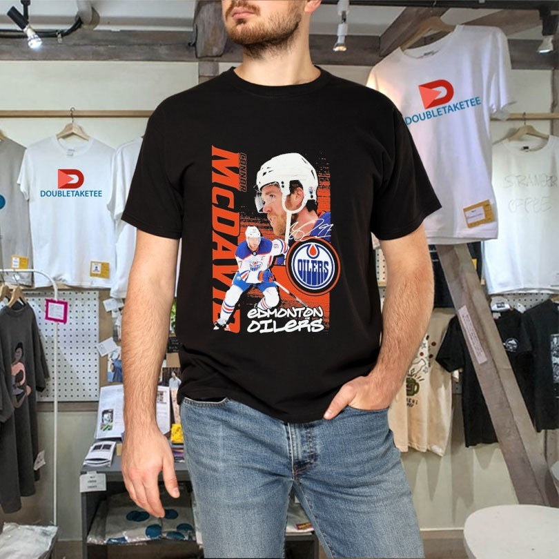 Official Connor McDavid Edmonton Oilers Playmaker NHL Signature Shirts