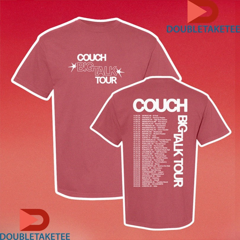 Official Couch The Band Big Talk Tour 2025 & 2026 T-Shirt