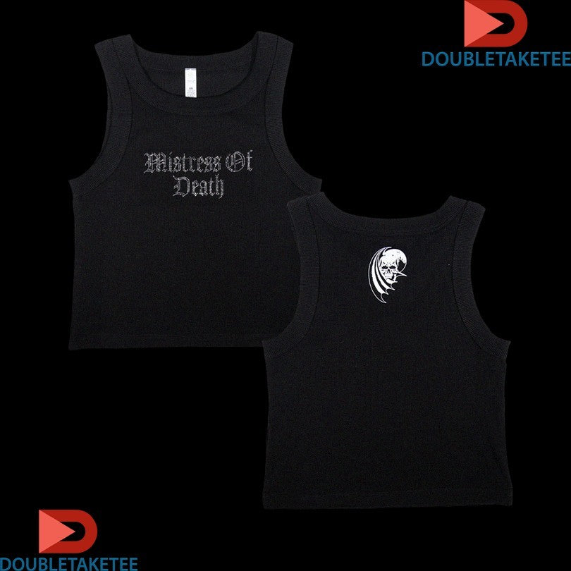 Official Creeper Mistress Of Death Rhinestone Shirts