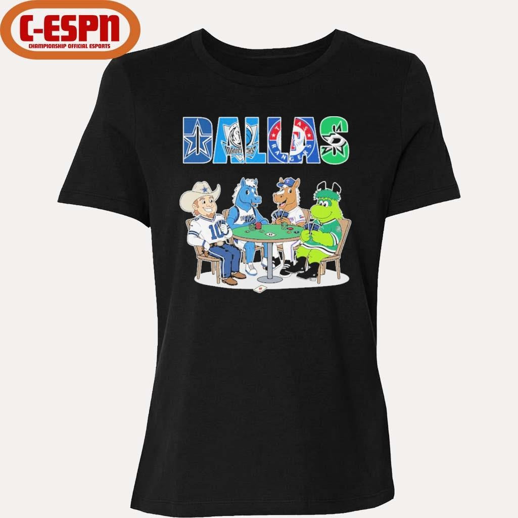 Official Dallas Sports Teams Mascots Playing Games Shirt