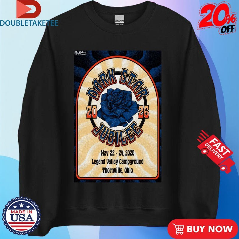 Official Dark Star Jubilee Music Festival Legend Valley Campground Thornville Ohio 2026 Shirts