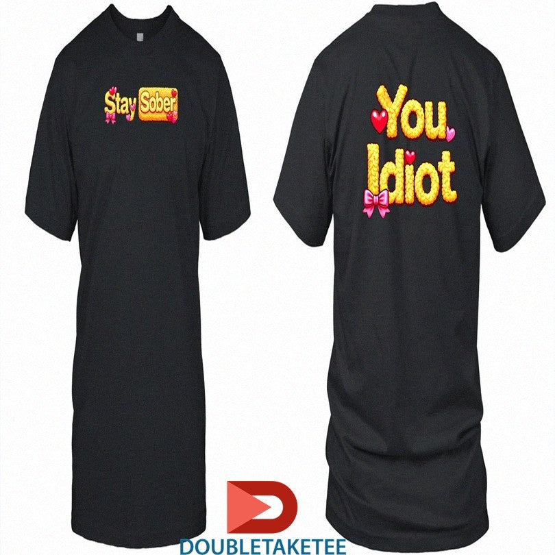 Official Daydrian Harding Cozy Stay Sober Ribbon Hearts Shirts