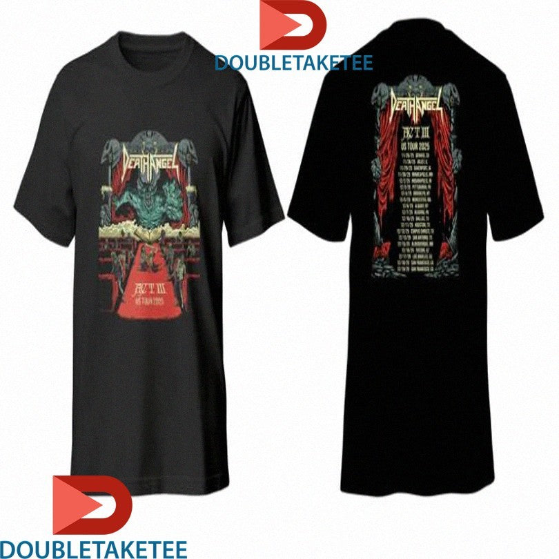 Official Death Angel Act III Us Tour 2025 Dates Shirts