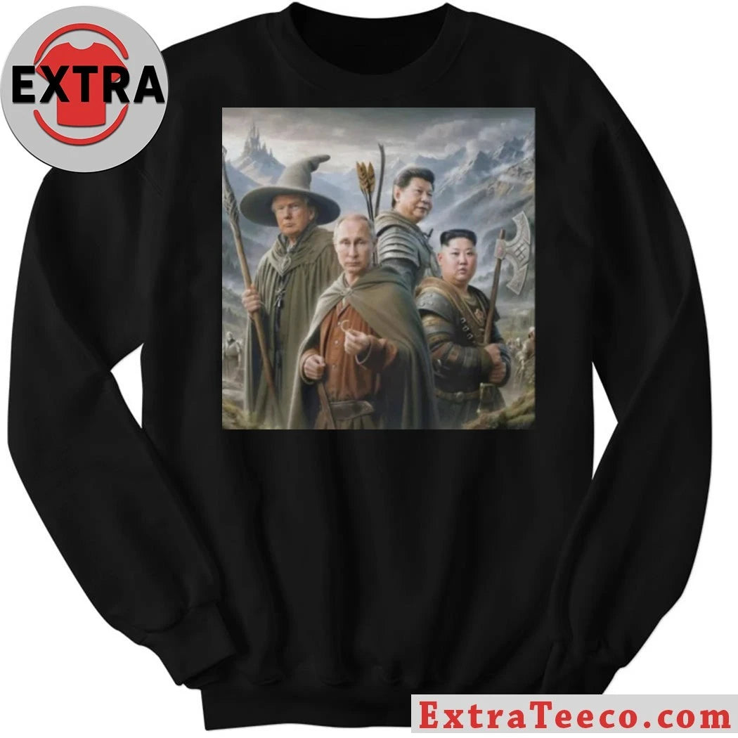 Official Donald Trump, Vladimir Putin, Xi Jinping, and Kim Jong Un The Lord of the Dictators Shirt