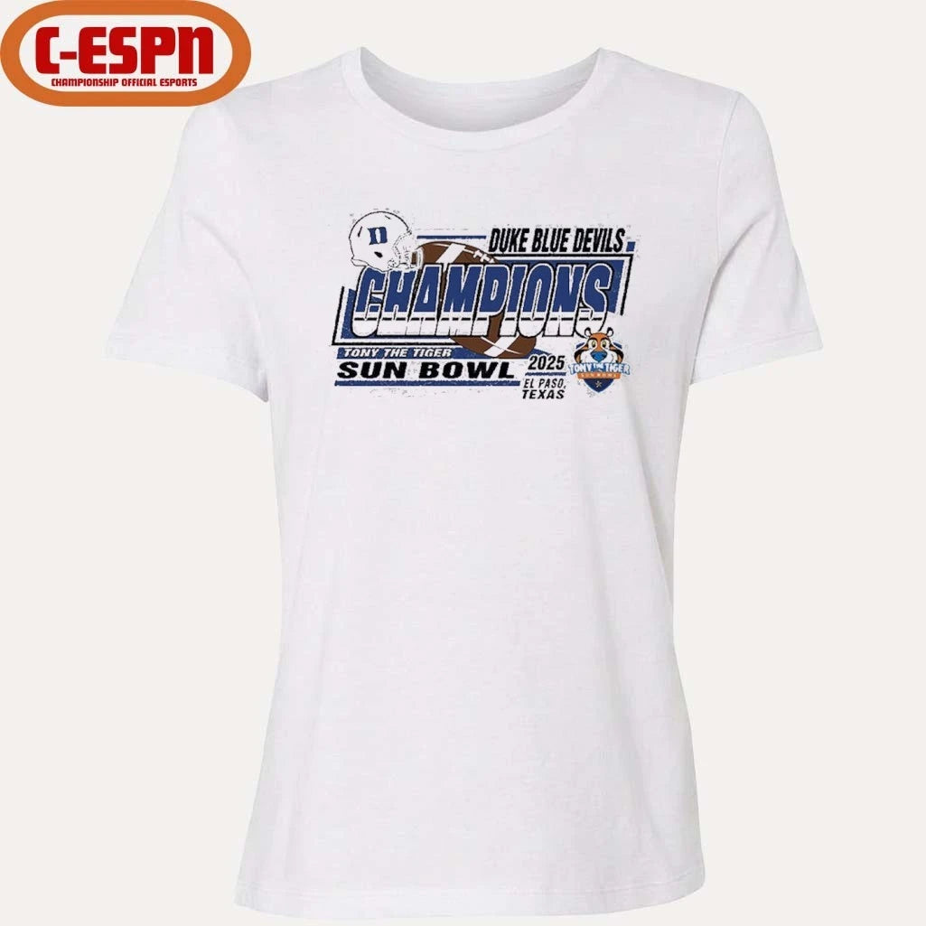 Official Duke University Football Sun Bowl Champions T-Shirt