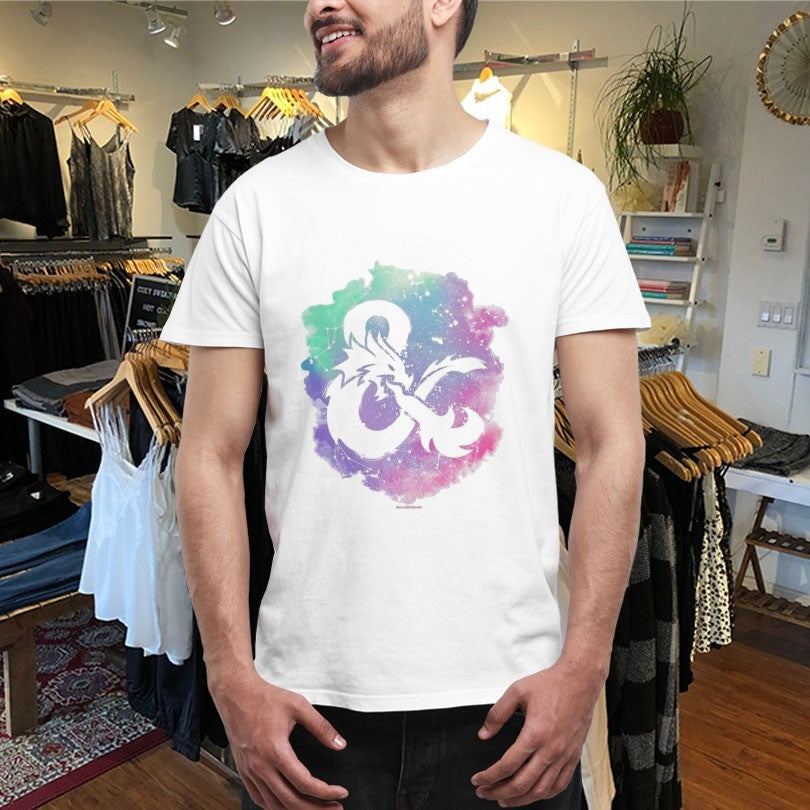 Official Dungeons & Dragons Splash Pastel Logo Shirts