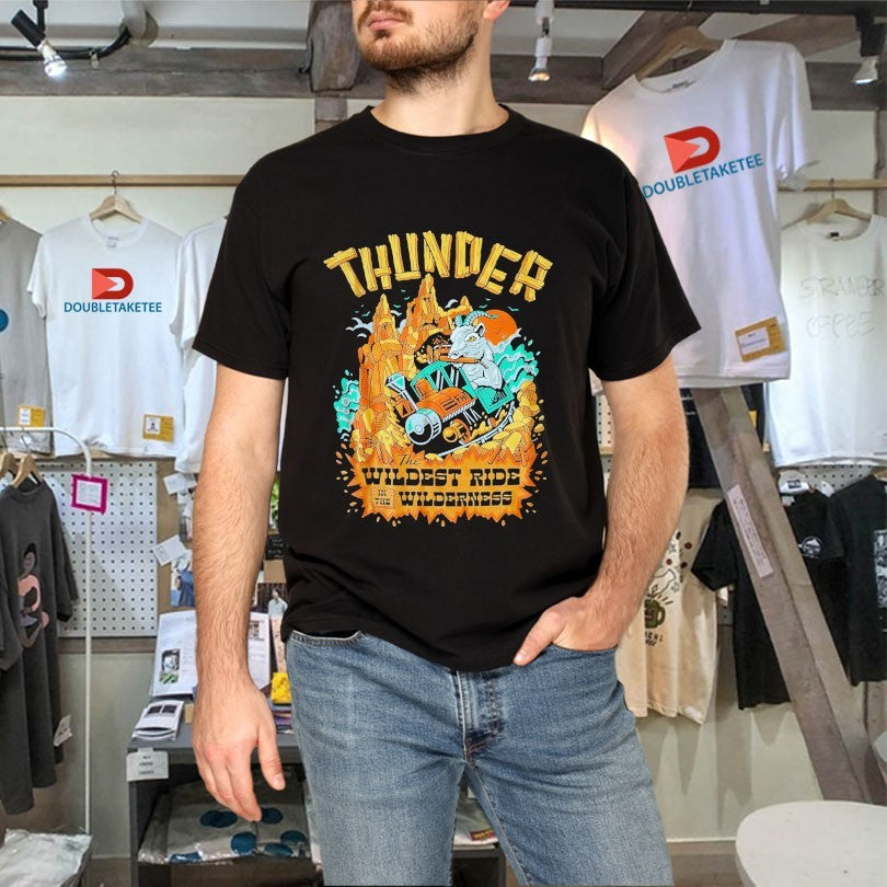 Official Flying House Threads Thunder The Wildest Ride In The Wilderness Goat Shirts